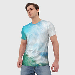 Футболка мужская Волны Океан, цвет: 3D-принт — фото 2