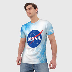 Футболка мужская NASA НАСА, цвет: 3D-принт — фото 2