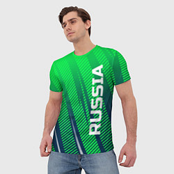 Футболка мужская Russia Sport, цвет: 3D-принт — фото 2
