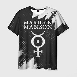 Футболка мужская MARILYN MANSON М МЭНСОН, цвет: 3D-принт