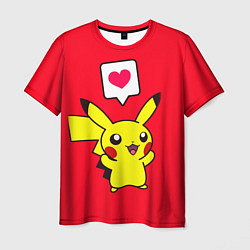 Мужская футболка Pikachu Pika Pika