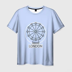 Футболка мужская Лондон London Eye, цвет: 3D-принт