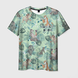 Мужская футболка Jungle Book pattern