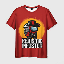 Мужская футболка Red Is The Impostor