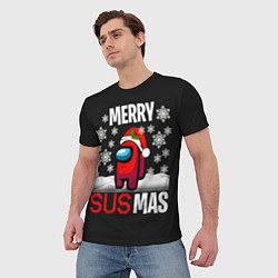 Футболка мужская Merry Sus Mas, цвет: 3D-принт — фото 2