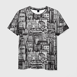 Футболка мужская Бесконечный город, цвет: 3D-принт