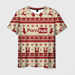 Мужская футболка Pornhub Новый год