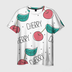 Мужская футболка Вишенки Cherry