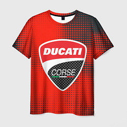 Футболка мужская Ducati Corse logo, цвет: 3D-принт