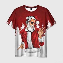 Мужская футболка Music Santa