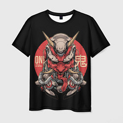 Мужская футболка Cyber Oni Samurai