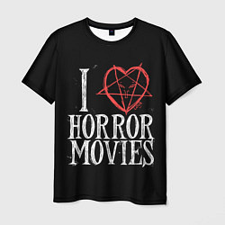 Мужская футболка I Love Horror Movies