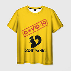 Мужская футболка Dont Panic covid-19