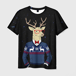 Мужская футболка Hipster Deer