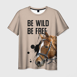 Мужская футболка Be wild be free