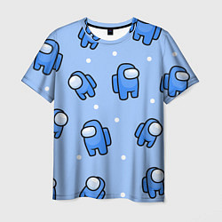 Мужская футболка Among Us - Синий цвет