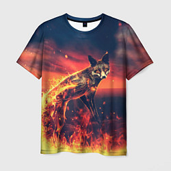 Мужская футболка Огненная лиса