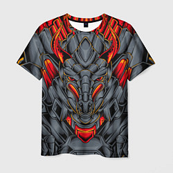 Мужская футболка Механический дракон