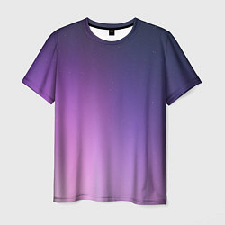Мужская футболка Северное сияние фиолетовый