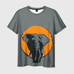 Футболка мужская Африканский Слон, цвет: 3D-принт