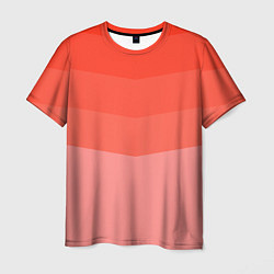 Мужская футболка Персиковый Градиент