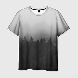 Мужская футболка Туманный лес