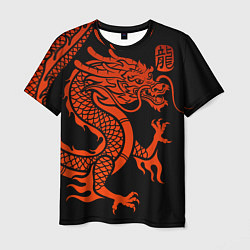 Мужская футболка RED CHINA DRAGON