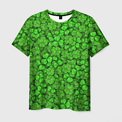 Мужская футболка Зелёный клевер