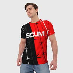 Футболка мужская SCUM, цвет: 3D-принт — фото 2