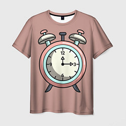 Футболка мужская Clock, цвет: 3D-принт