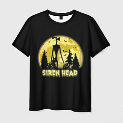 Мужская футболка Siren Head Yellow Moon