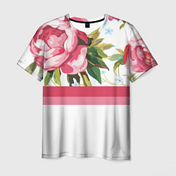 Мужская футболка Нежные Розы