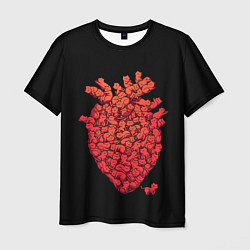 Мужская футболка Сердце Из Котиков