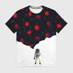 Мужская футболка Мысли космонавта про космос