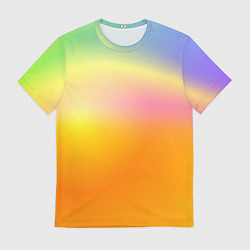 Футболка мужская Желтый градиент, цвет: 3D-принт