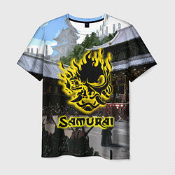 Мужская футболка SAMURAI & CYBERPUNK 2077