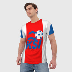 Футболка мужская Сборная Исландии, цвет: 3D-принт — фото 2