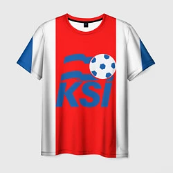 Футболка мужская Сборная Исландии, цвет: 3D-принт