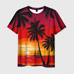 Мужская футболка Гавайский закат
