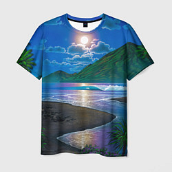 Мужская футболка Гавайский пейзаж