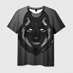 Мужская футболка Демон волк