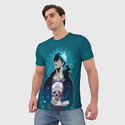 Футболка мужская Jin-Woo and skull, цвет: 3D-принт — фото 2