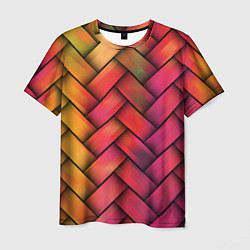 Мужская футболка Colorful weave
