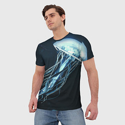 Футболка мужская Рисунок медуза, цвет: 3D-принт — фото 2