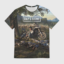 Мужская футболка Days gone Дикон и толпа фриков