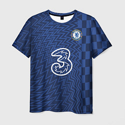Футболка мужская FC Chelsea Home Vapor Match Shirt 202122, цвет: 3D-принт