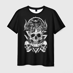Мужская футболка Черепа и Вороны Skulls Raven
