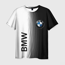 Мужская футболка Black and White BMW