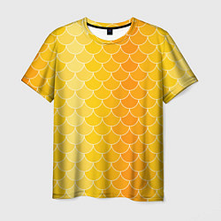 Футболка мужская Желтая чешуя, цвет: 3D-принт