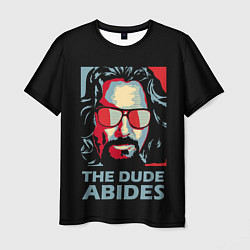Мужская футболка The Dude Abides Лебовски